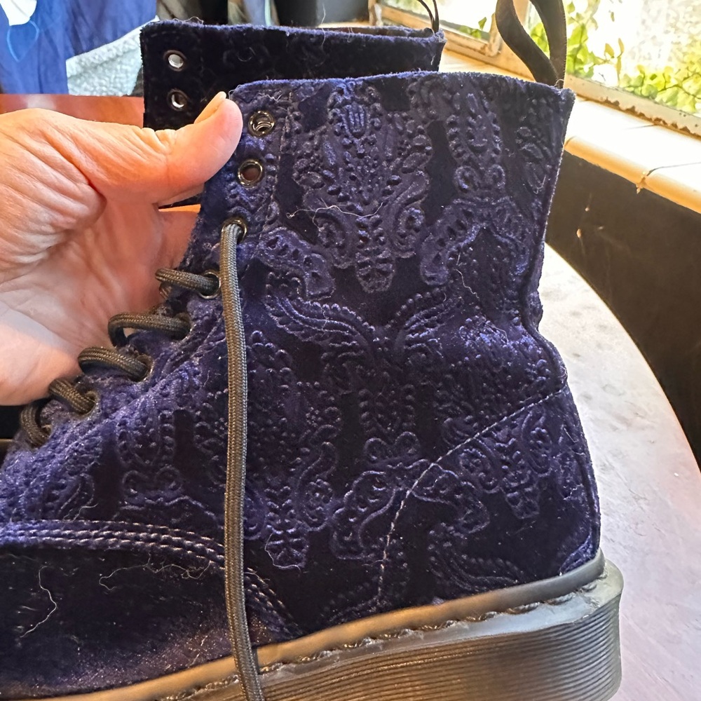 Dr. Martens Black Brocade Boots - Picture 4 of 9